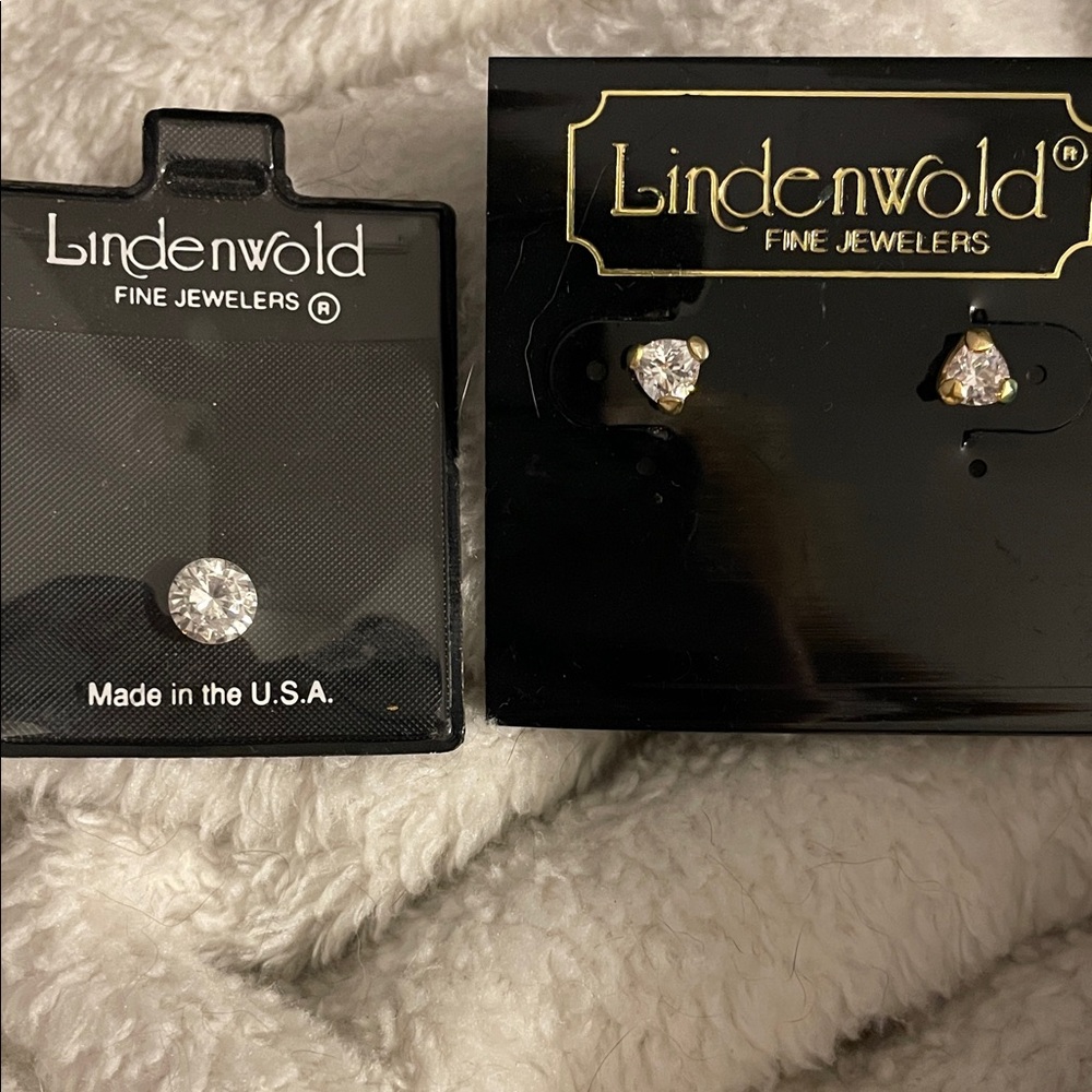 Linden Fine Jewelers Stud Earrings and High Quality CZ